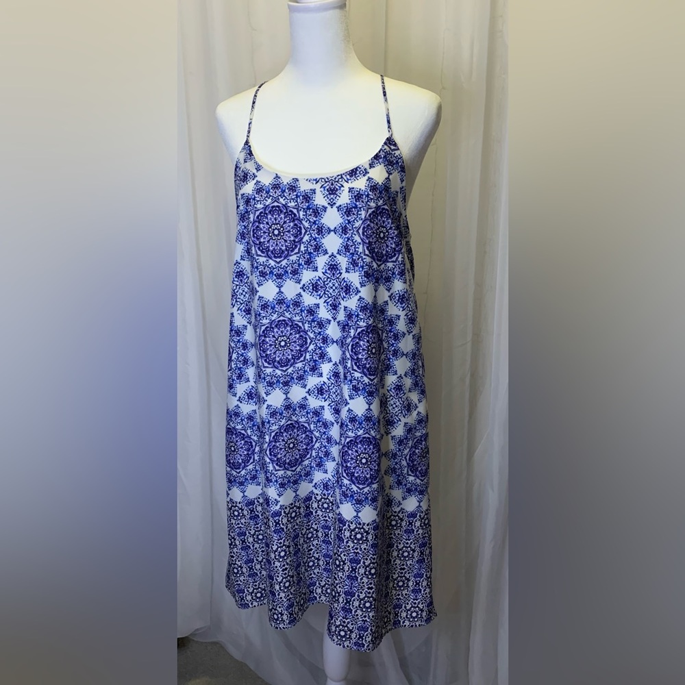 Everly Mosaic Print Strappy Dress